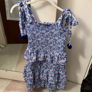 Blue Ruffle Dress